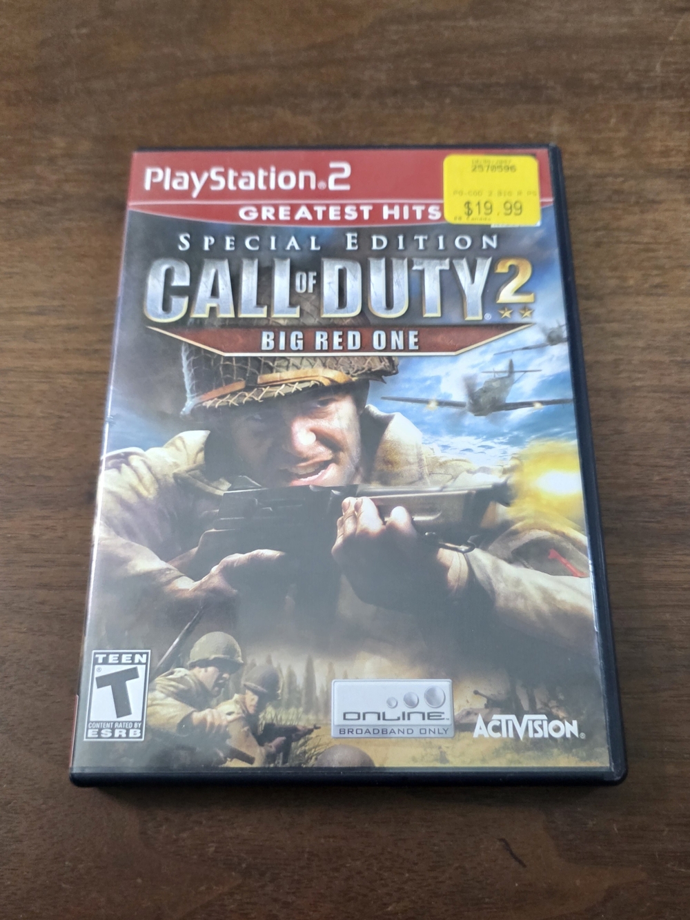 Sony PS2 special edition Call Of Duty 2 Big Red One greatest hits Game CIB